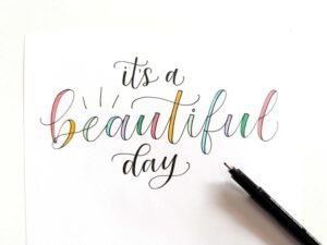Faux Calligraphy Style